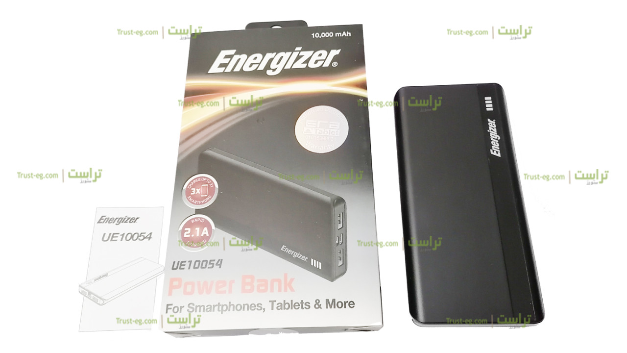 باور بانك إنرجايزر UE10054 مدخلين Energizer Power Bank 10000mAh TypeC