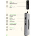 هاب دوكينج استيشن USB-C 15-in-1 وشاحن لاسلكيType-C Hub BX15W - HDMI 4K VGA SD TF Audio RJ45 USB PD-100w ‎ | ضمان سنة