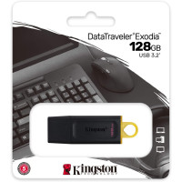 فلاش ميموري من كينجستون Flash Memory USB 3.2 Kingston Exodia DTX 128GB | ضمان سنه