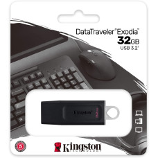 فلاش ميموري كينجستون Flash Memory USB 3.2 Kingston Exodia DTX 32GB | ضمان سنه