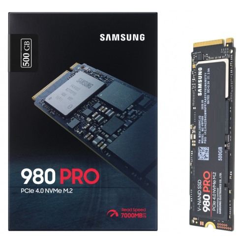 ديسك اس اس دي - سامسونج 980 برو - M.2 SSD 500 GB  NVMe Samsung 980 PRO MZ-V8P500B | ضمان سنه