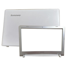 هاوسينج شاشة لاب توب لينوفو Compatible Lenovo Z51-70 IdeaPad 500 - الجزء A B - أبيض - ما حول الشاشة أمام وخلف LCD Back and Front Case bezel | ضمان شهر