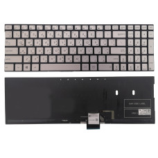 كيبورد إسوس أصلي - عربي US مضيئة - Genuine Asus N541 N541L N541LA Q501 Q501L Q501LA Keyboard silver Arabic Backlit |ضمان 3 شهور 