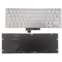 كيبورد إسوس أصلي - عربي US مضيئة - Genuine Asus ZenBook 14 UM431 UM431DA BX431 silver Keyboard Arabic Backlit |ضمان 3 شهور 