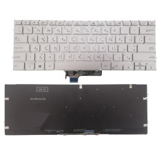 كيبورد إسوس أصلي - عربي US مضيئة - Genuine Asus ZenBook 14 UM431 UM431DA BX431 silver Keyboard Arabic Backlit |ضمان 3 شهور 