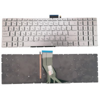 كيبورد اتش بي أصلي فضي  - عربي US مضيئة - Genuine HP Pavilion 15-dy 15-cs 17-ar 15T-DY 15-EF Keyboard | ضمان 3 شهور