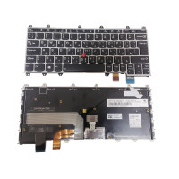 كيبورد لينوفو أصلي - عربي UK مضيئة - Genuine Lenovo Thinkpad X380 Yoga 370 Keyboard Silver x black | ضمان 3 شهور