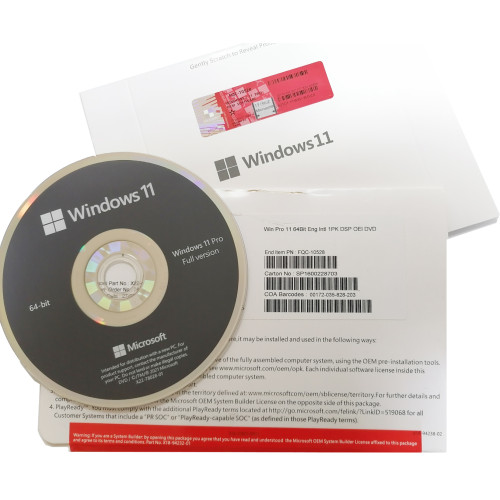 مايكروسوفت ويندوز 11 بروفيشنال Microsoft Windows 11 Professional - 64 Bit - DVD | ترخيص مدى الحياة - لجهاز واحد
