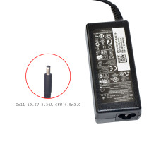 شاحن لاب توب ديل Compatible Dell Charger 19.5V 3.34A 65W 4.5x3.0 | ضمان شهر